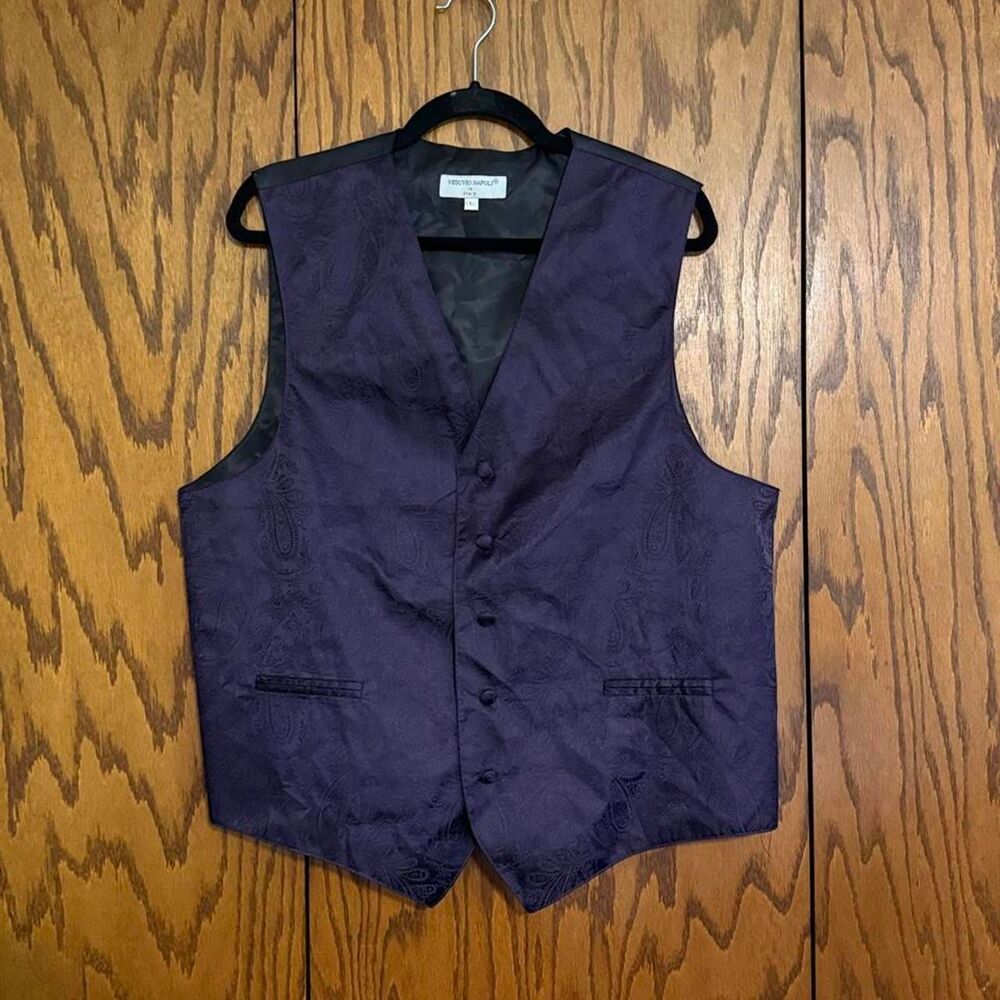 Unbranded Men's Purple Waistcoats-vests